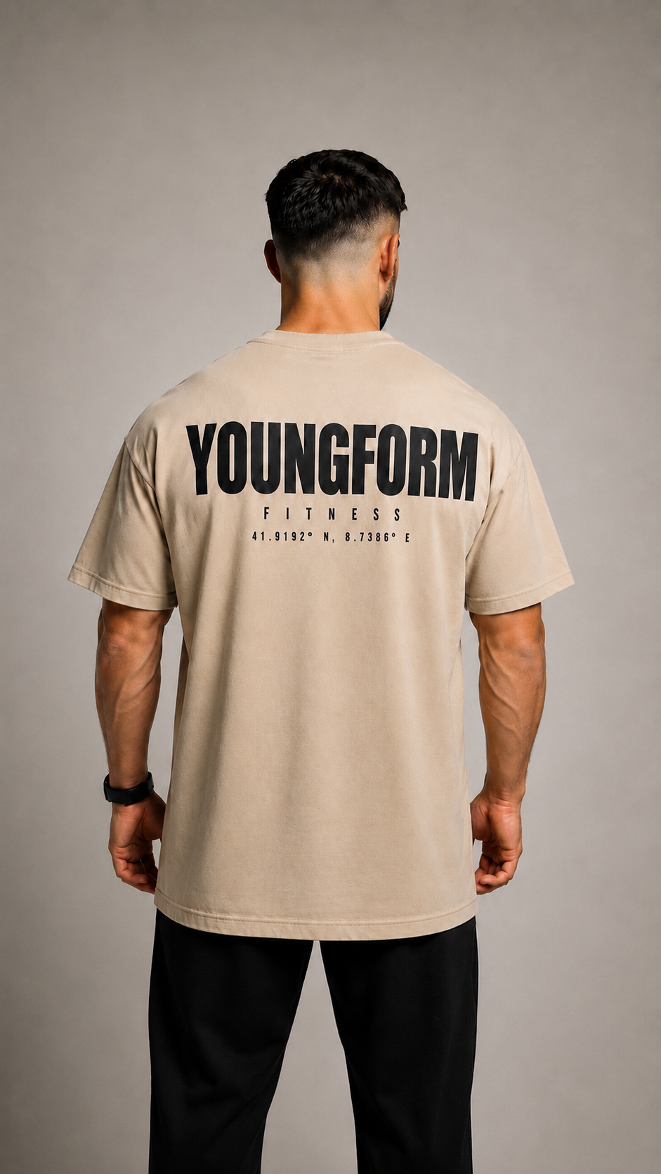 T-shirt YoungForm Essential Oversized Tee – Sand